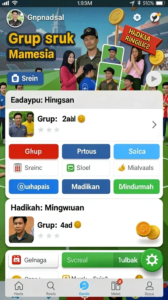 macantoto - Tampilan awal aplikasi yang menarik dan ramah pengguna.