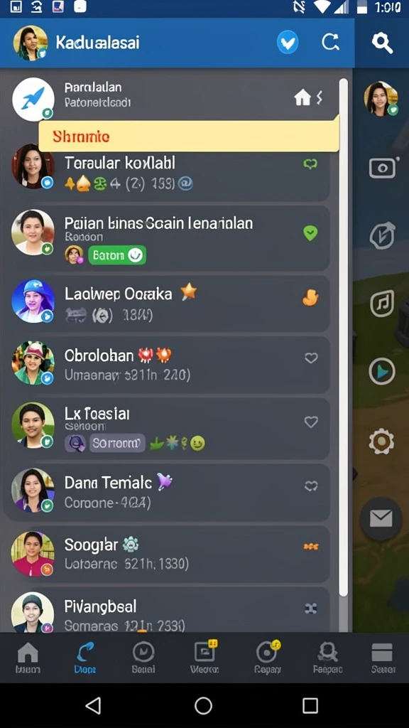 mamen123 - Tampilan antarmuka yang intuitif dan menarik.